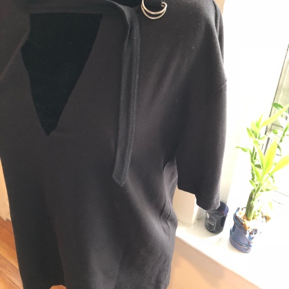 ‼️ Socialite Sweatshirt with D-ring Tie Deep- V ‼️ - Picture 2 of 8